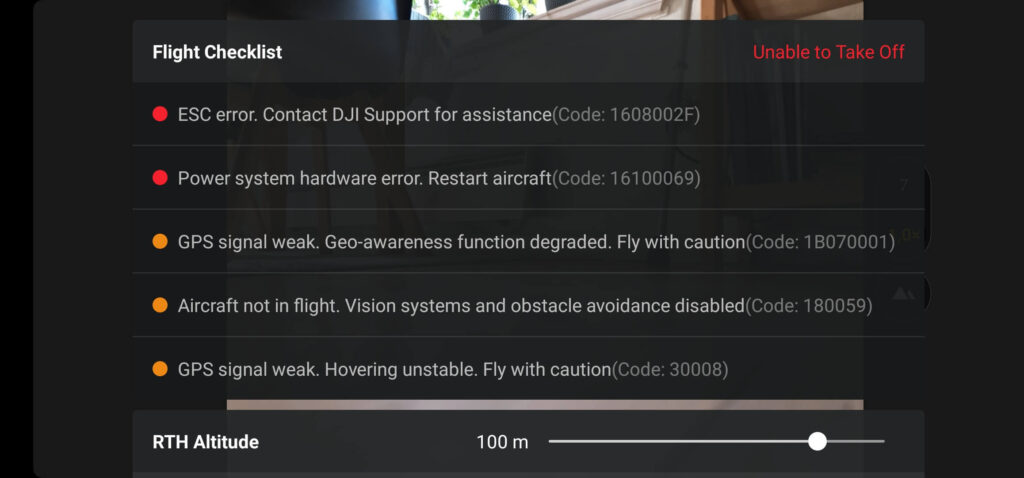 dji enerji sistemi donanım hatası